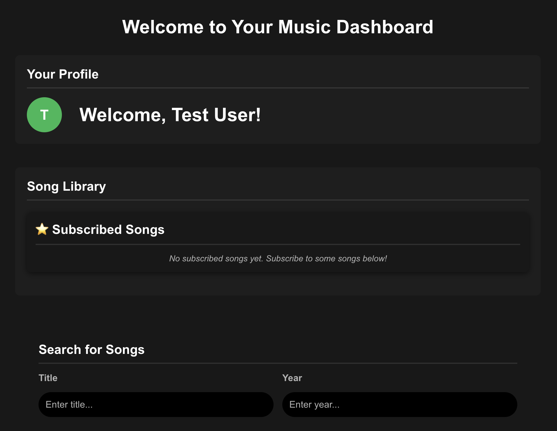 AWS Music Streaming App